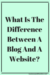 What Is The Difference Between A Blog And A Website?